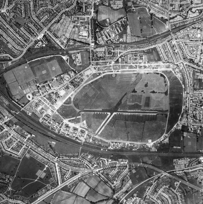 Aerial photograph of RAF Hendon aerodrome, c.1941